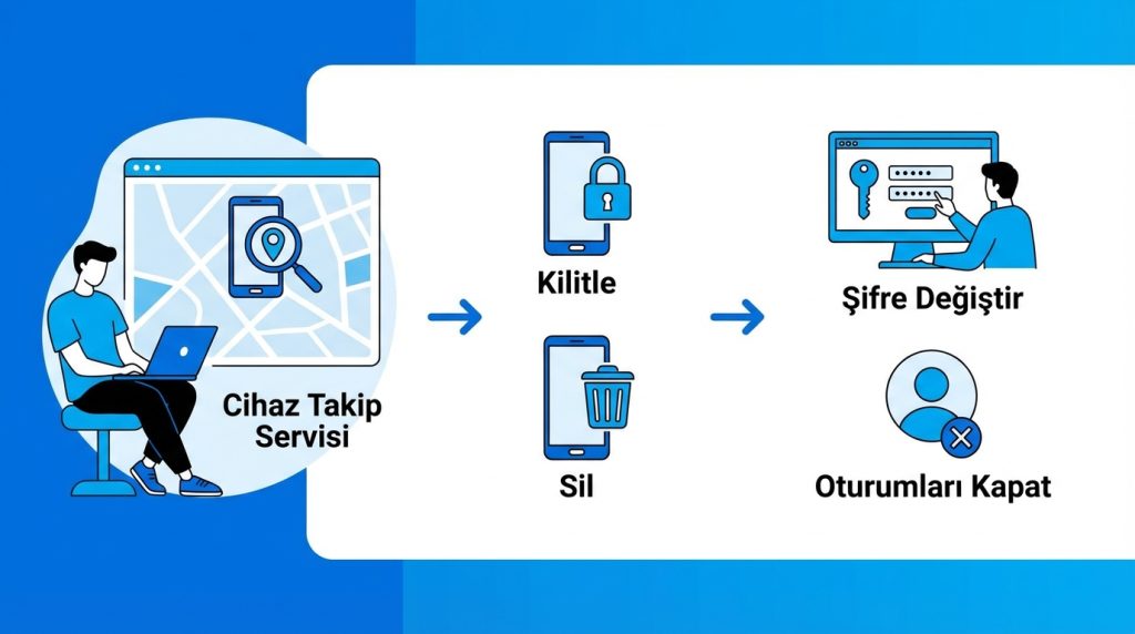 Cihazım çalındıysa ilk ne yapmalıyım?