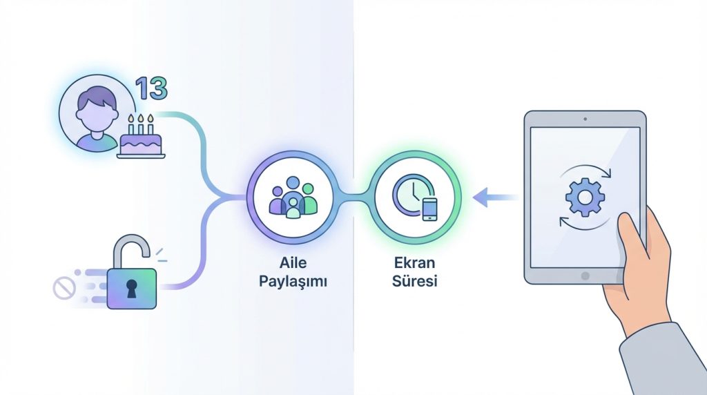 Çocuğum 13 yaşını doldurdu, hesabı nasıl değişir?