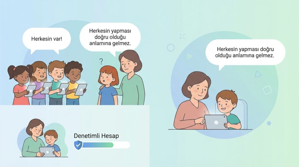 Çocuğum "arkadaşlarımın hepsinin var" diye ısrar ediyor, ne yapmalıyım?