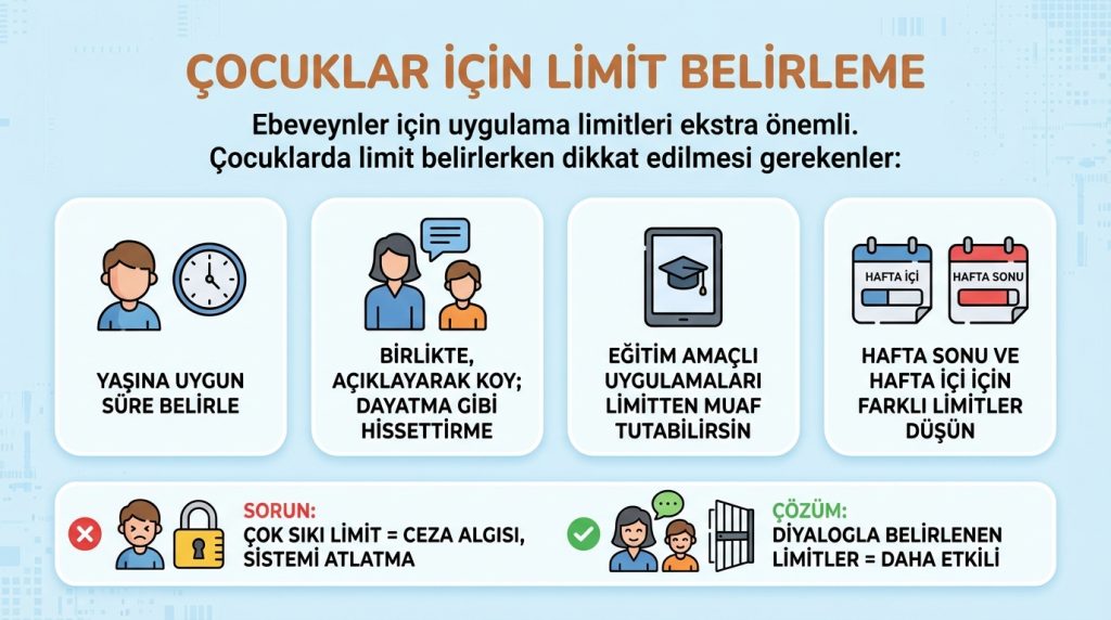 Çocuklar İçin Limit Belirleme