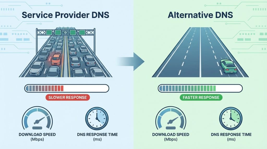 DNS Değiştirmek İnterneti Gerçekten Hızlandırır mı?