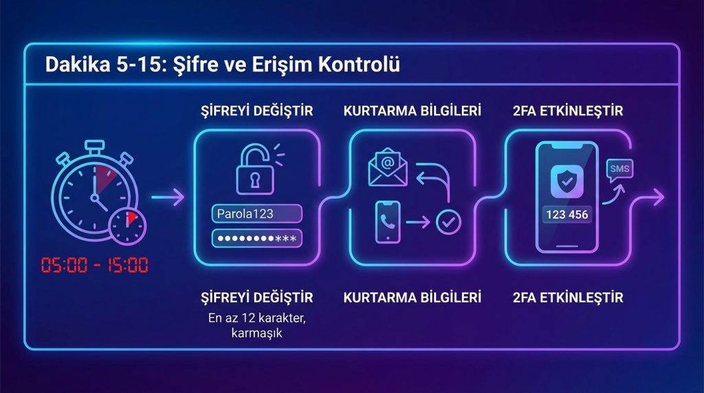 Dakika 5-15: Şifre ve Erişim Kontrolü