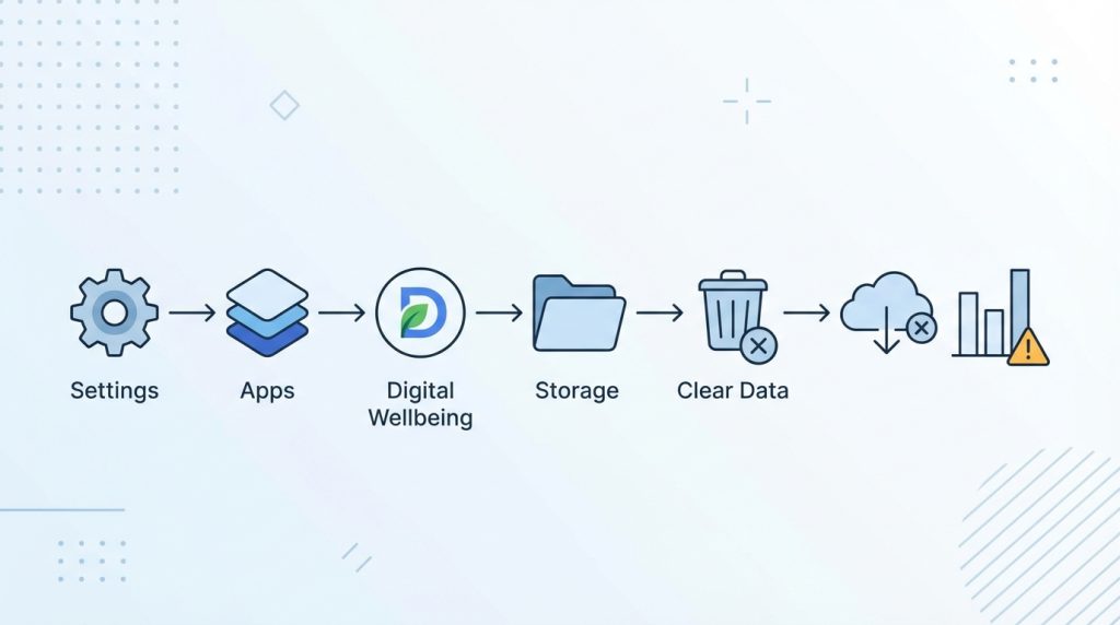 Digital Wellbeing verilerimi siler miyim?