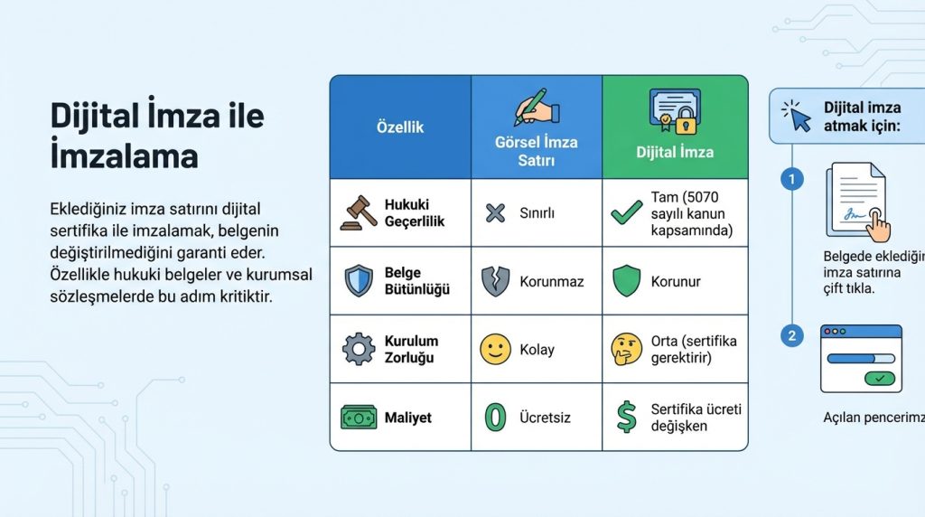 Dijital İmza ile İmzalama