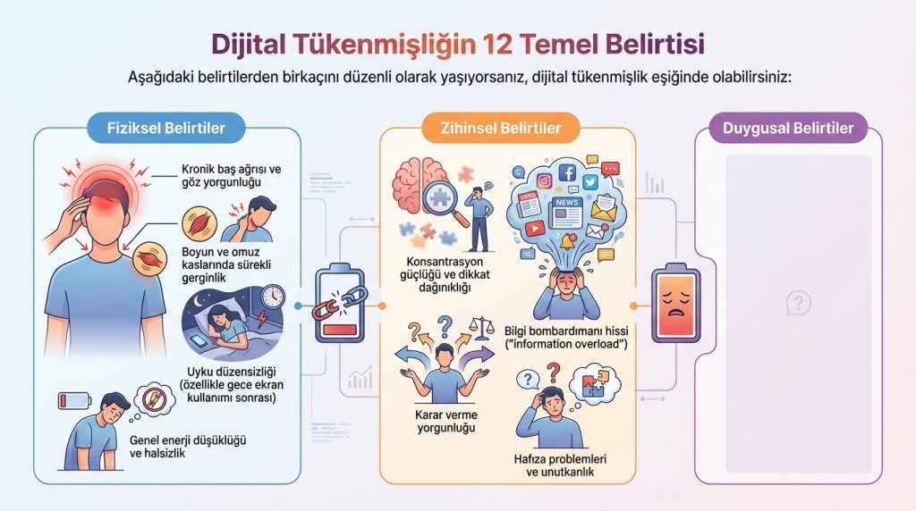 Dijital Tükenmişliğin 12 Temel Belirtisi