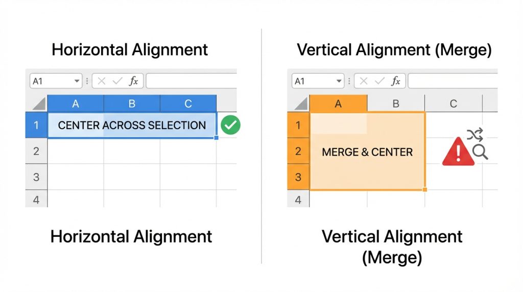 Excel’de Hücreleri Birleştirme mi, Hizalama mı? Doğru Seçim Rehberi 5 Dikey olarak hizalama yapabilir miyim?