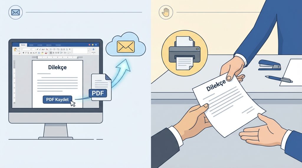 Dilekçeyi PDF olarak mı kaydetmeliyim?