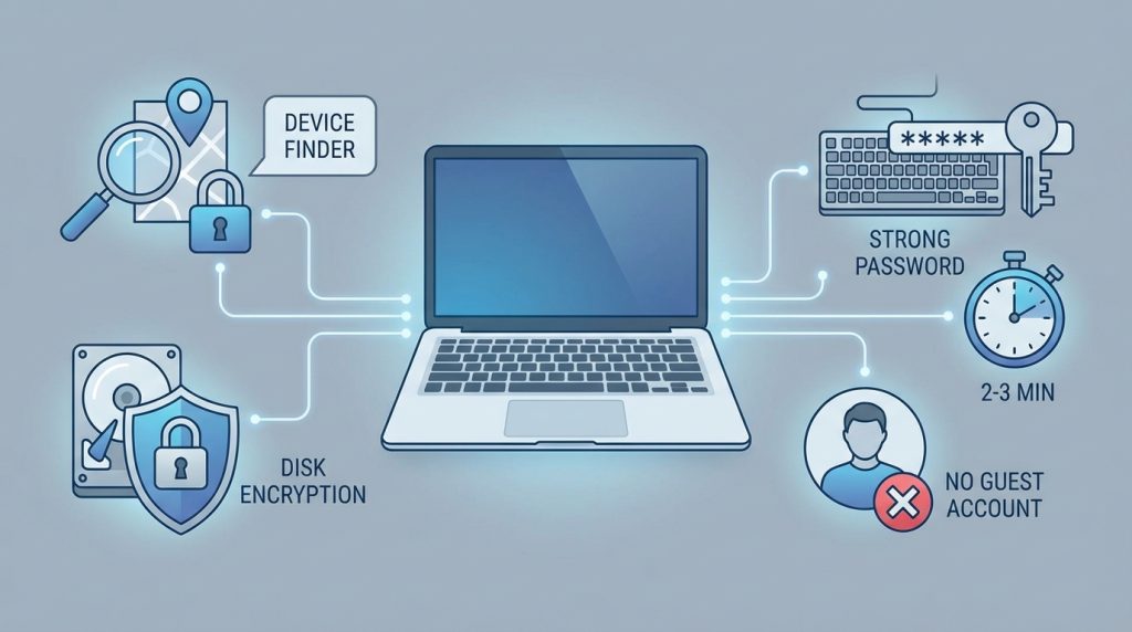Cihaz kaybolursa hesaplar nasıl korunur? Önceden yapılacak ayarlar 3 Dizüstü Bilgisayarlar İçin