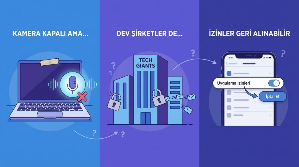 Kamera ve mikrofon izni: güvenlik için temel kurallar 3 Doğru Bilinen Yanlışlar