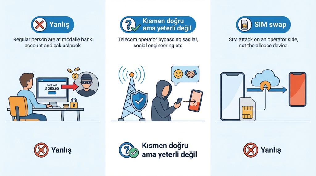 SIM kart dolandırıcılığı (SIM swap) nedir? 3 Doğru Bilinen Yanlışlar