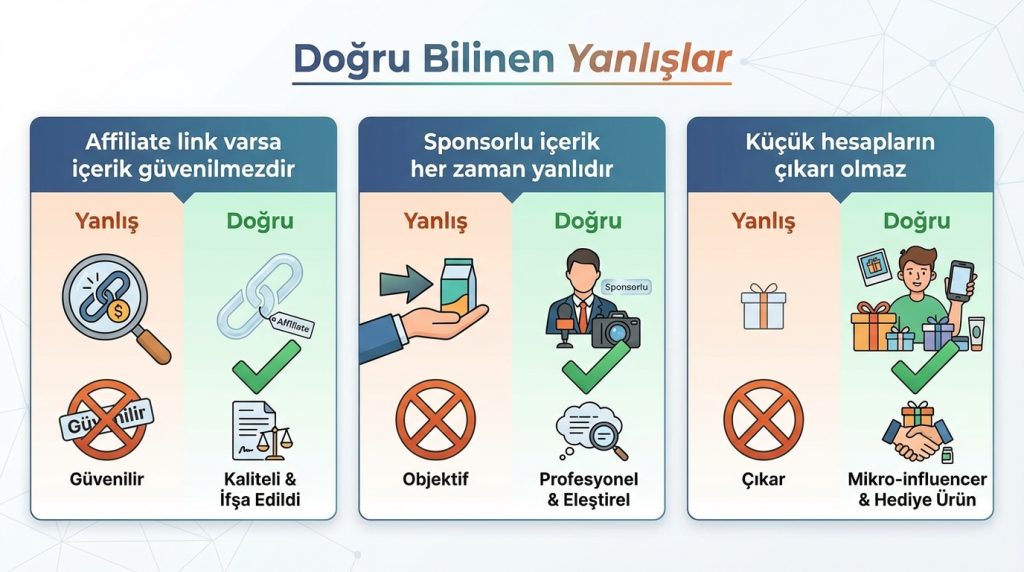 İçerik üreticisinin çıkarı var mı? Basit çıkar çatışması kontrolü 3 Doğru Bilinen Yanlışlar