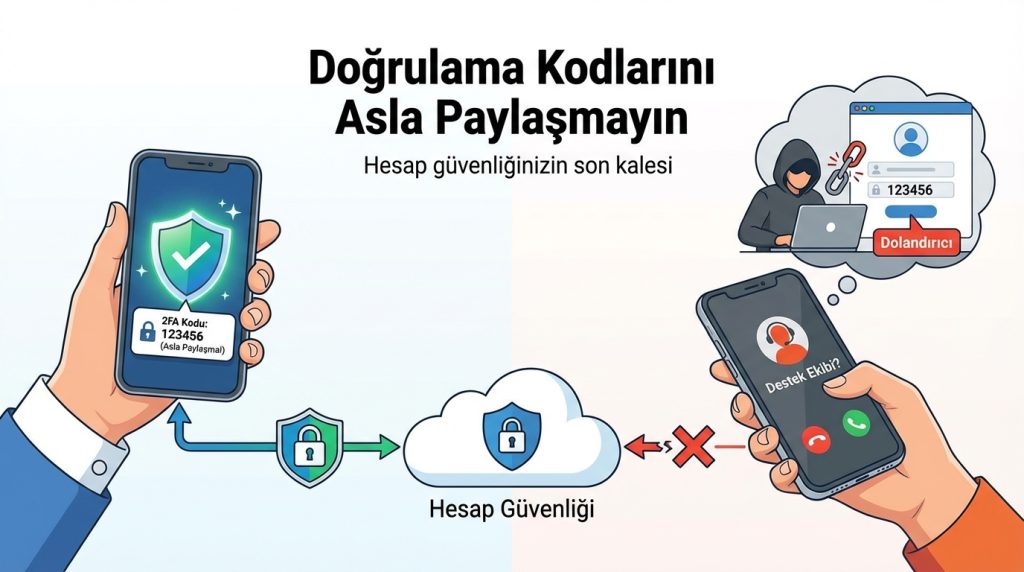 Doğrulama Kodlarını Asla Paylaşmayın