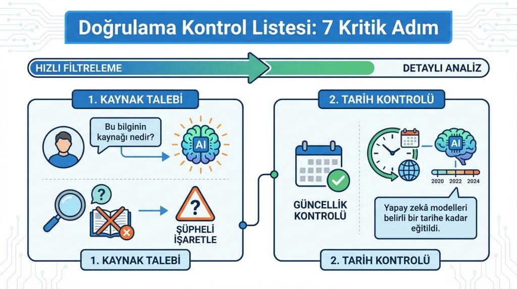 Yapay Zekâ ile Hata Payını Azaltan Doğrulama Kontrol Listesi 2 Doğrulama Kontrol Listesi: 7 Kritik Adım