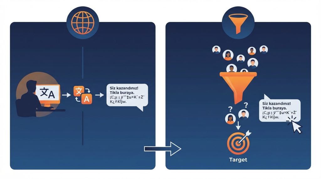 Dolandırıcı mesajları neden yazım hatası içeriyor?