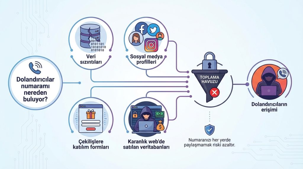Dolandırıcılar numaramı nereden buluyor?