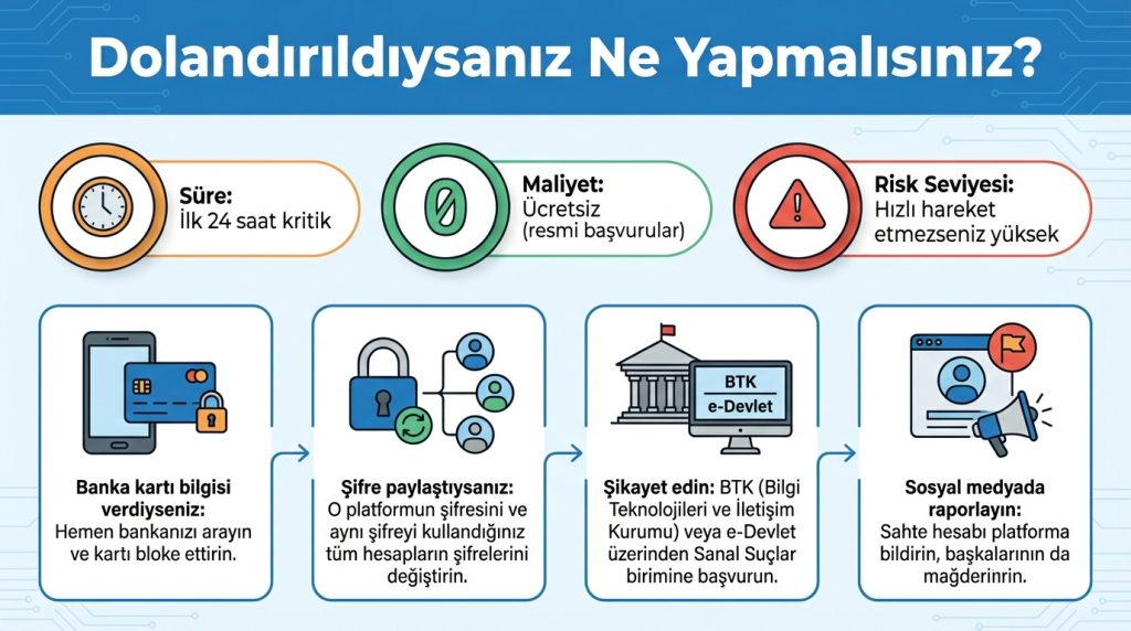 Dolandırıldıysanız Ne Yapmalısınız?