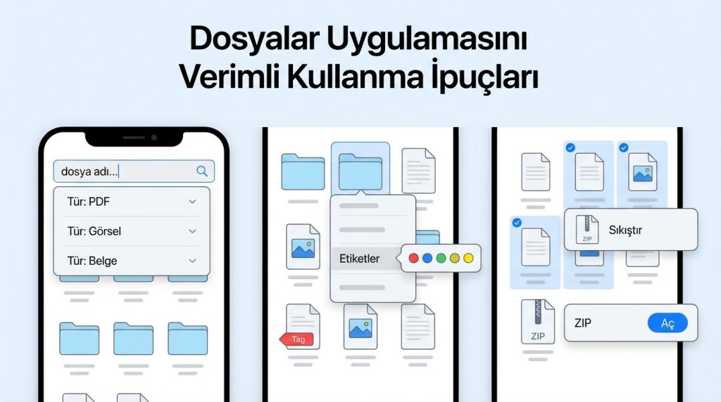 Dosyalar Uygulamasını Verimli Kullanma İpuçları