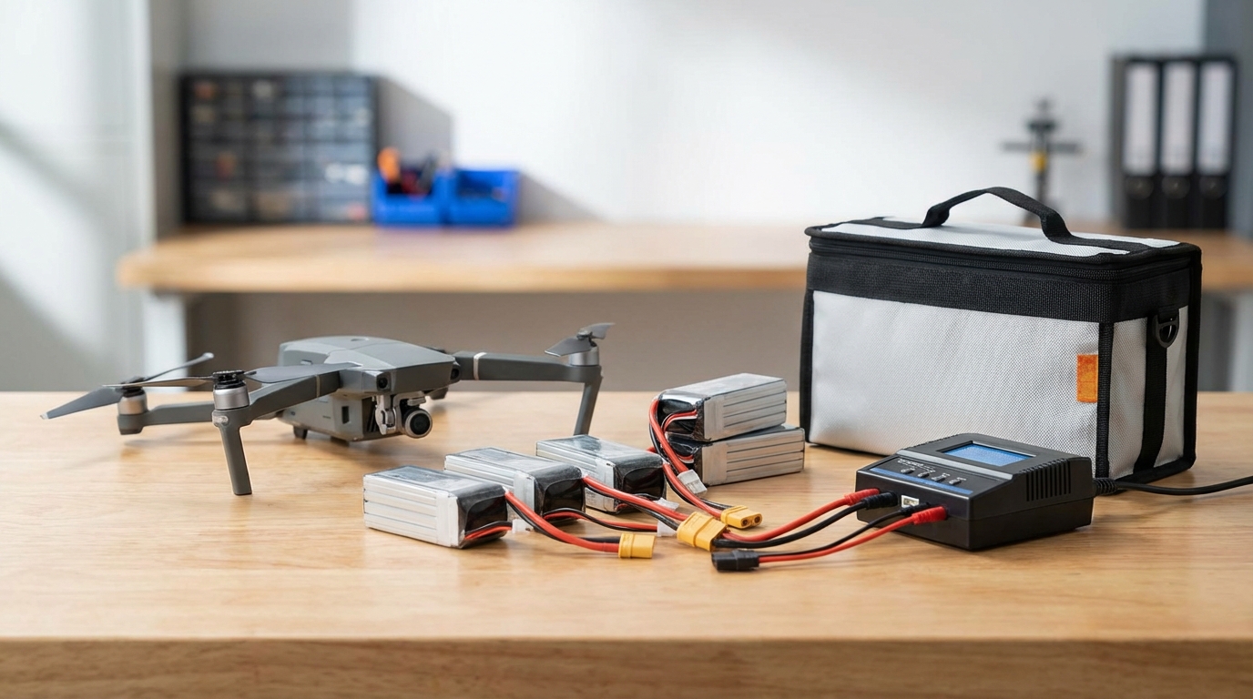 Drone pili (LiPo) güvenliği: şarj ve saklama kontrol listesi 1 Drone pili (LiPo) güvenliği: şarj ve saklama kontrol listesi