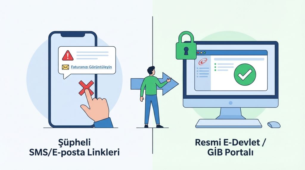 Kargo, fatura ve ödeme linklerinde güvenli doğrulama 4 E-fatura linklerine güvenebilir miyim?