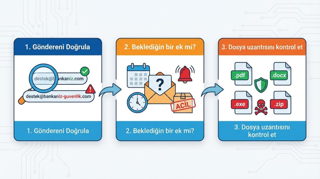 E-posta ekleri güvenli mi? Açmadan önce kontrol listesi 3 E-posta Eklerini Açmadan Önce: 7 Adımlık Kontrol Listesi
