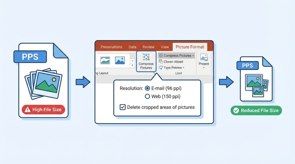 PowerPoint’te Resim Ekleme ve Düzenleme 5 Eklediğim resimler sunumun dosya boyutunu çok artırıyor, ne yapmalıyım?