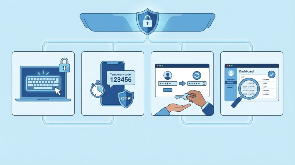 Ortak bilgisayarda güvenli giriş ve çıkış kontrol listesi 4 Ekstra Güvenlik Önlemleri
