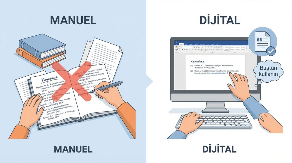 Word’de Alıntı ve Kaynakça Oluşturma 5 Elle yazılmış kaynakçayı otomatik sisteme dönüştürebilir miyim?