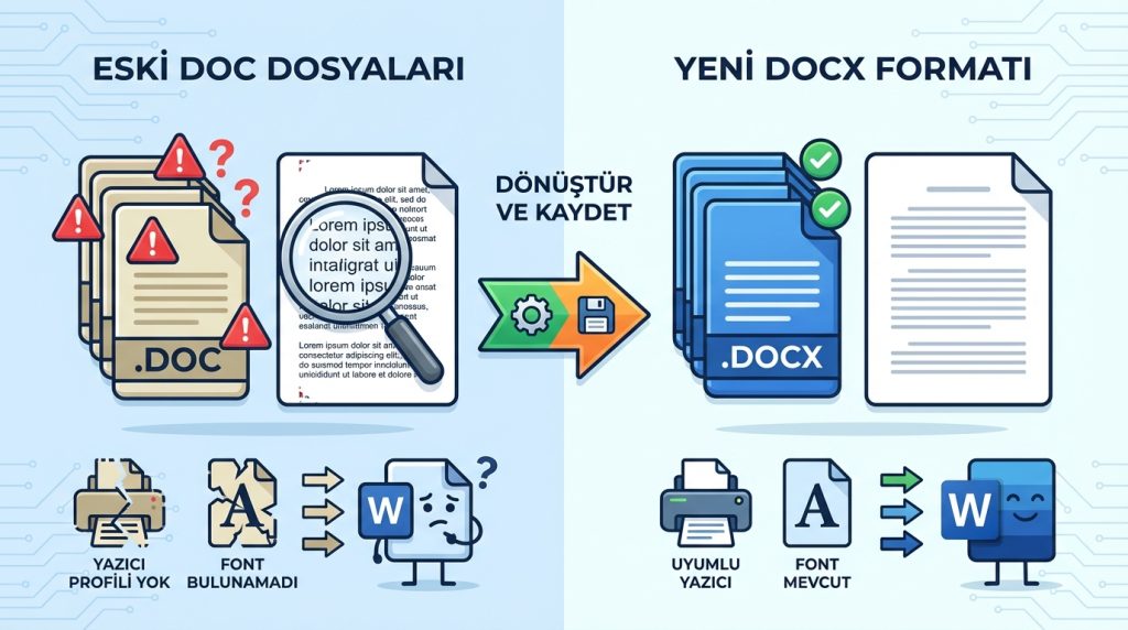 Eski Word dosyalarında nedendaha sık kenar boşluğu sorunu yaşanır?