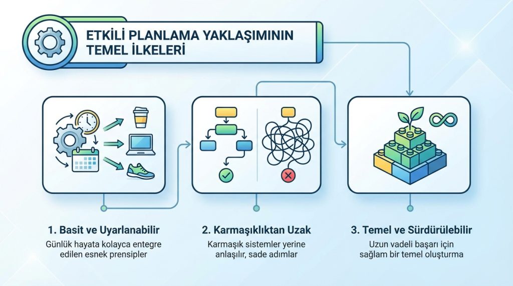 “Çok meşgulüm” hissini azaltan planlama yaklaşımı 2 Etkili Planlama Yaklaşımının Temel İlkeleri