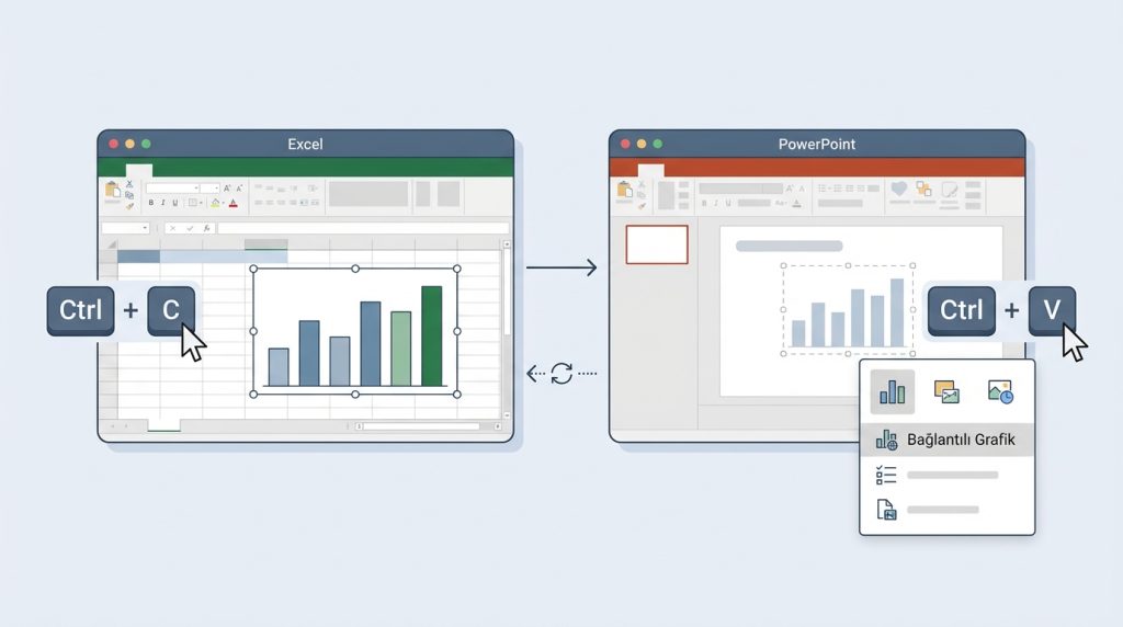 Excel grafiğimi PowerPoint'e nasıl aktarırım?