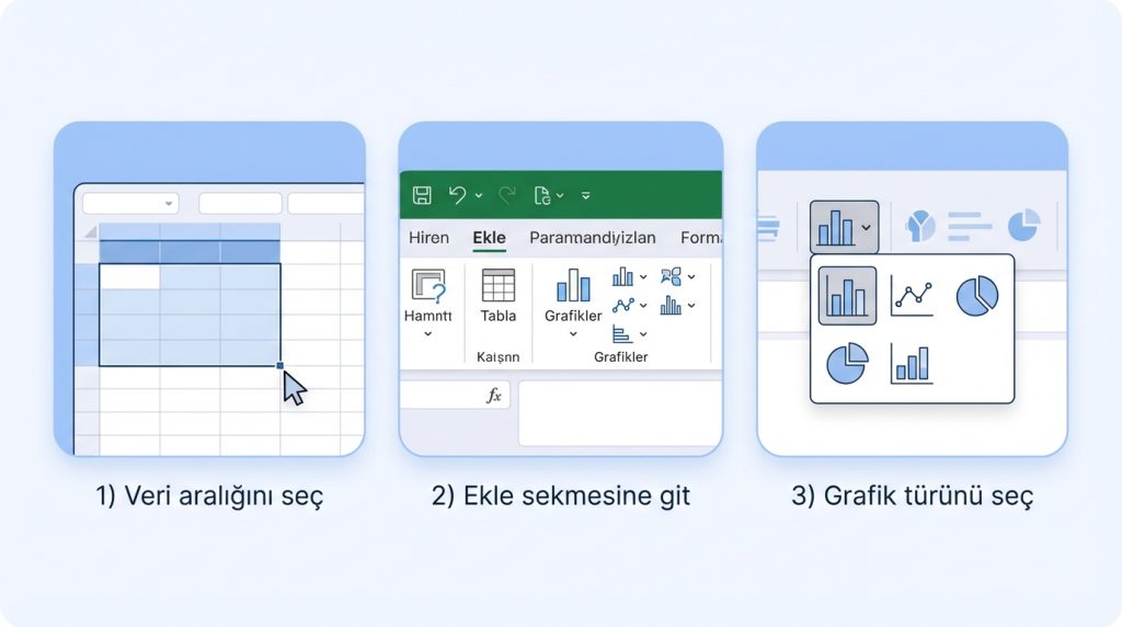 Excel'de Grafik Nasıl Yapılır? Adım Adım Rehber