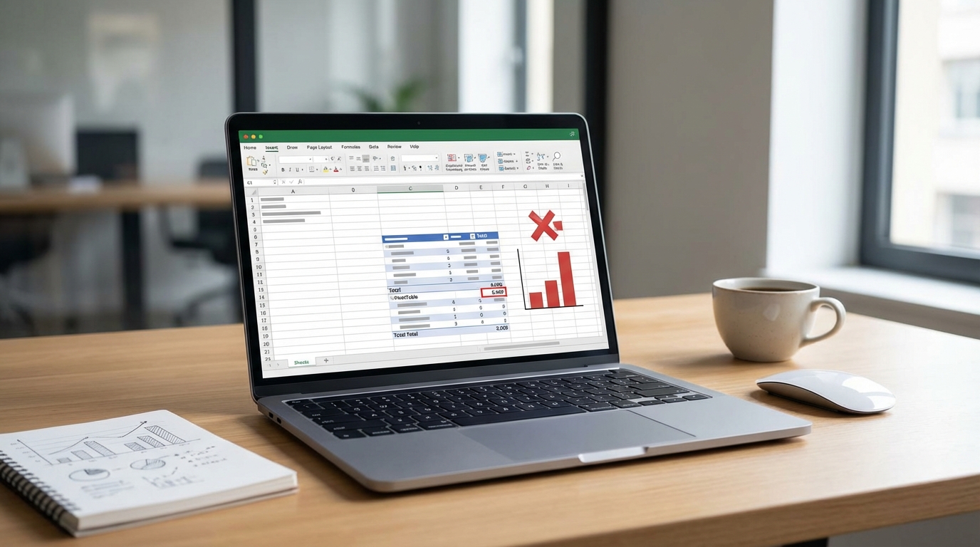 Excel’de PivotTable’da Hatalı Toplam Sorunu: En Yaygın Sebepler