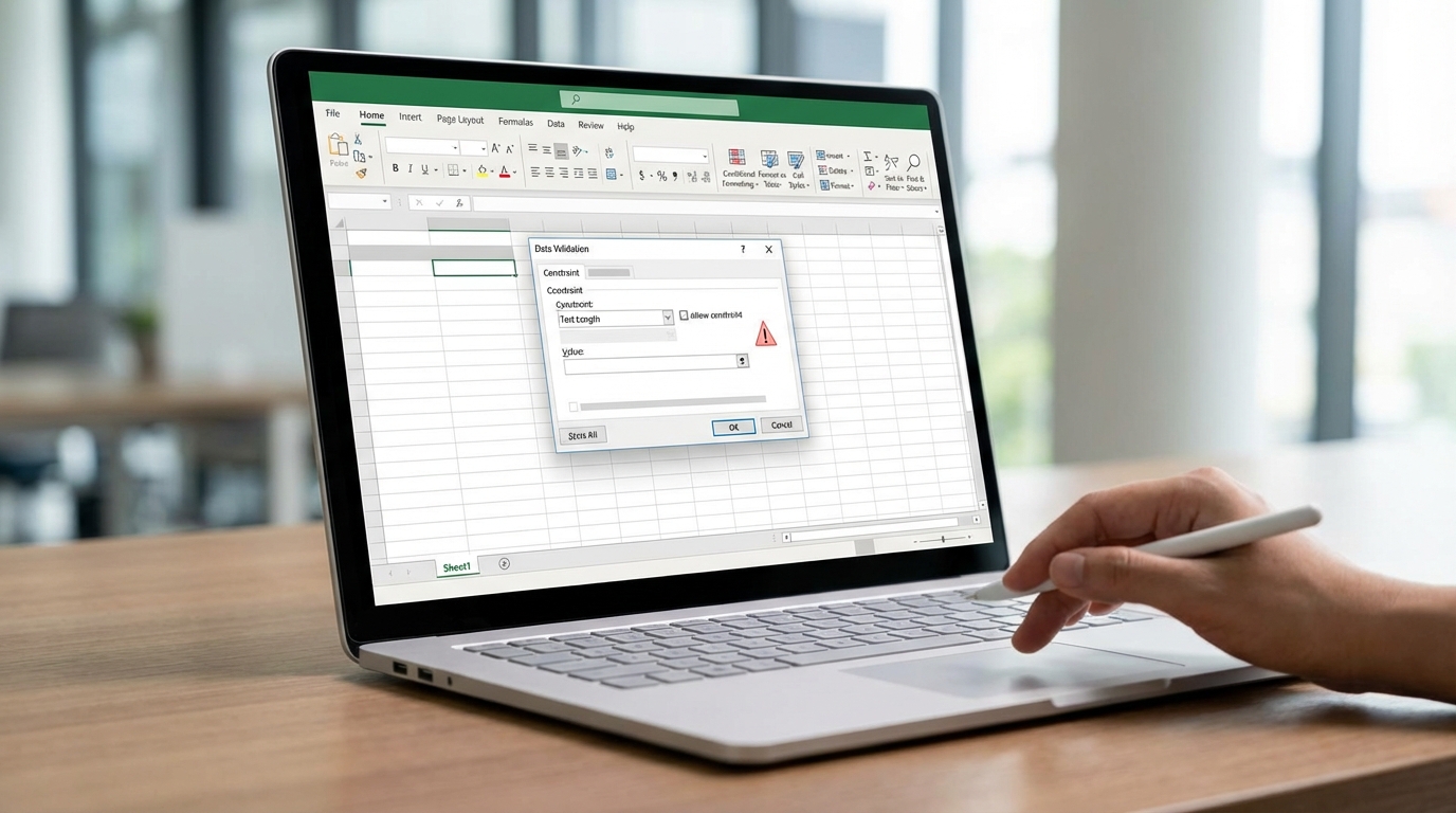 Excel’de Veri Doğrulama ile Metin Uzunluğu Kısıtlama: Pratik Senaryolar