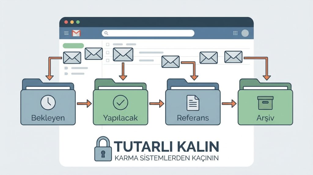 Outlook’ta Klasör Yapısı Nasıl Kurulur? Pratik Organizasyon 2 Eylem Bazlı Yapı (GTD Yöntemi)