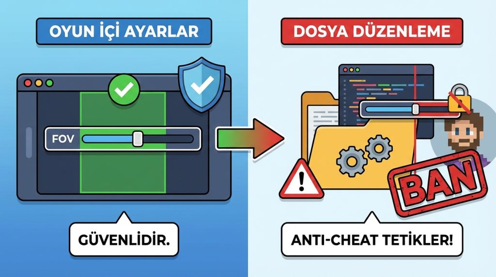 Oyunlarda “FOV” nedir? Ne zaman artırmalı? 4 FOV değiştirmek online oyunlarda ban sebebi mi?
