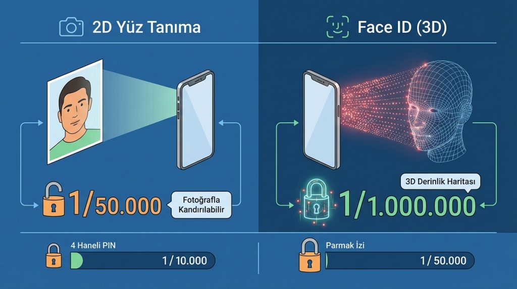 Face ID ve Yüz Tanıma: Aynı Şey Değil