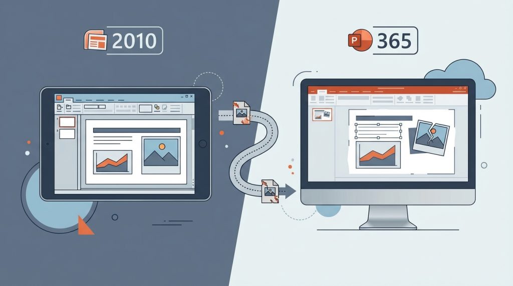 PowerPoint’te Hizalama Bozulmaları Neden Olur? 2 Farklı PowerPoint Sürümleri