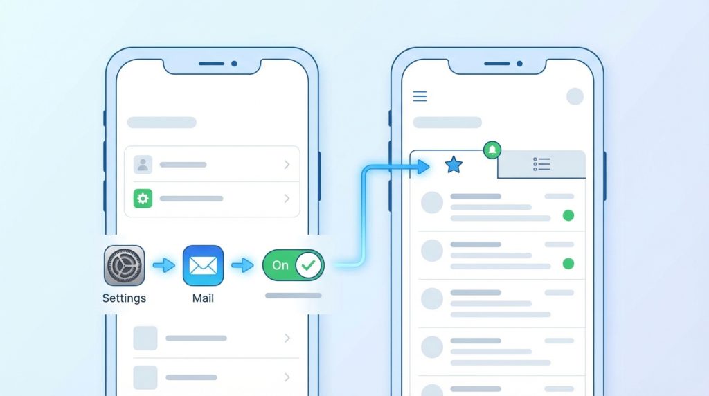 Focused Inbox mobil Outlook'ta da var mı?