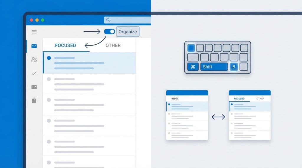 Focused Inbox'ı Etkinleştirme ve Devre Dışı Bırakma