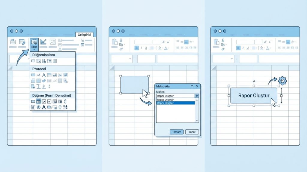 Form Denetimi Düğmesi Ekleme