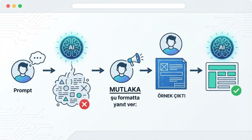 Format belirttiğim halde AI farklı formatta cevap verirse ne yapmalıyım?