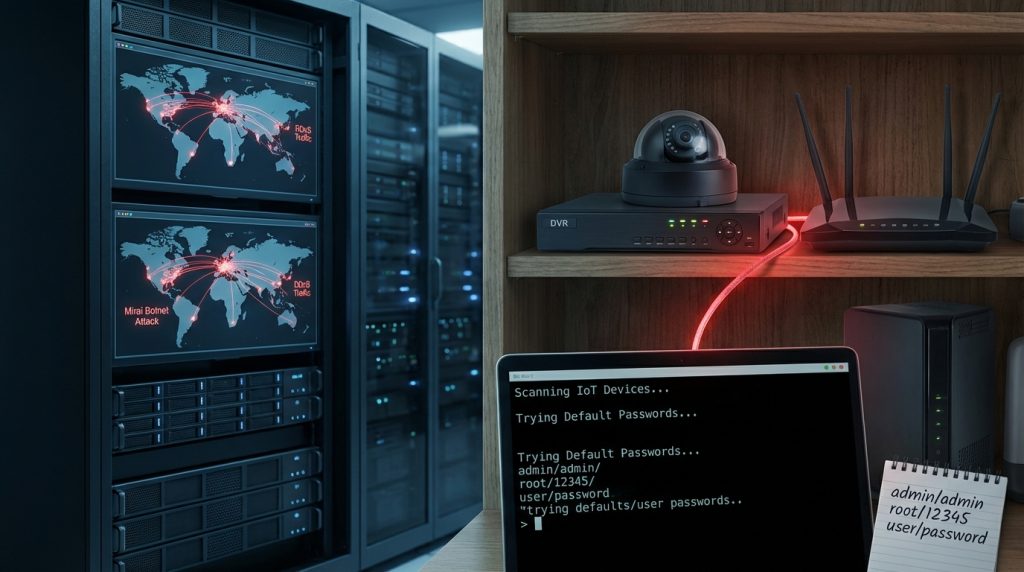 Gerçek Hayattan Örnek: Mirai Botnet Felaketi