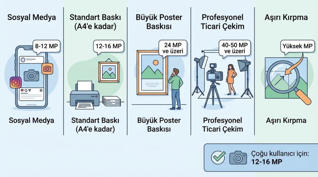 Kamera incelemelerinde “MP” neden her şey değildir? 4 Gerçekten Ne Kadar Megapiksele İhtiyacın Var?