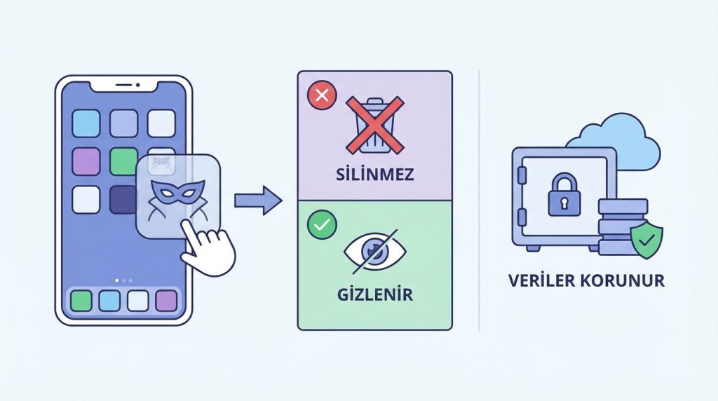 Gizlediğimuygulamalar silinir mi?