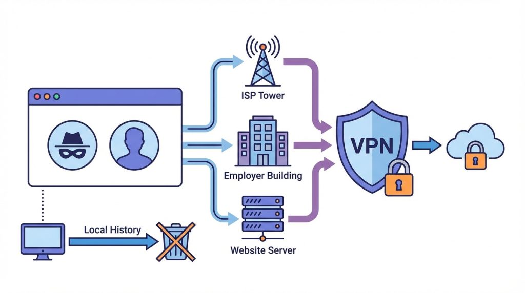 Gizli sekme (Incognito) kullanmak yeterli mi?
