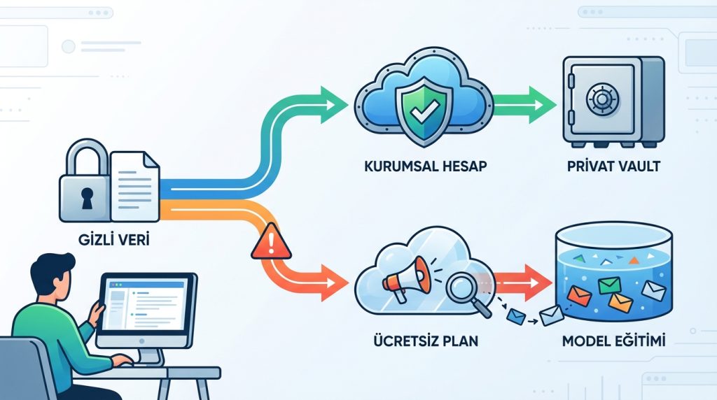 Yapay Zekâ ile Süreç Dokümantasyonu Hazırlama 4 Gizli şirket bilgilerini AI'a yükleyebilir miyim?