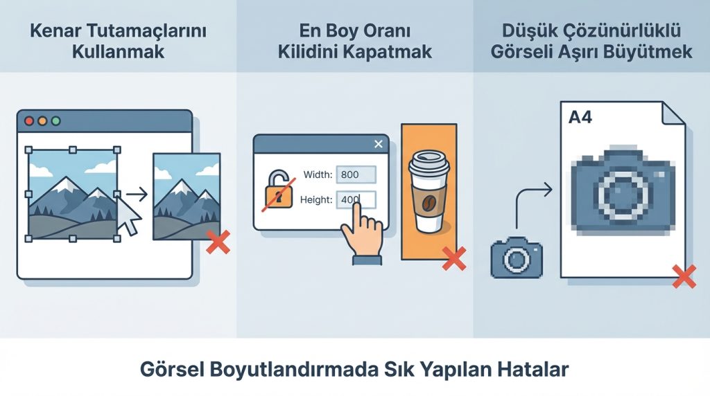 Görsel Boyutlandırmada Sık Yapılan Hatalar