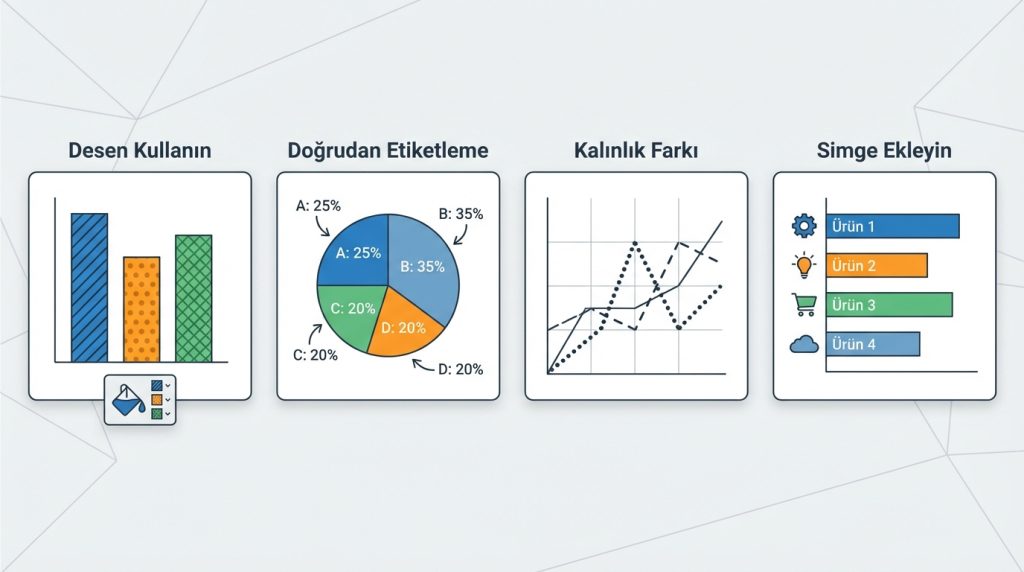 PowerPoint’te Renk Körlüğü Dostu Sunum Tasarlama 3 Grafikler ve Tablolar İçin Özel Taktikler