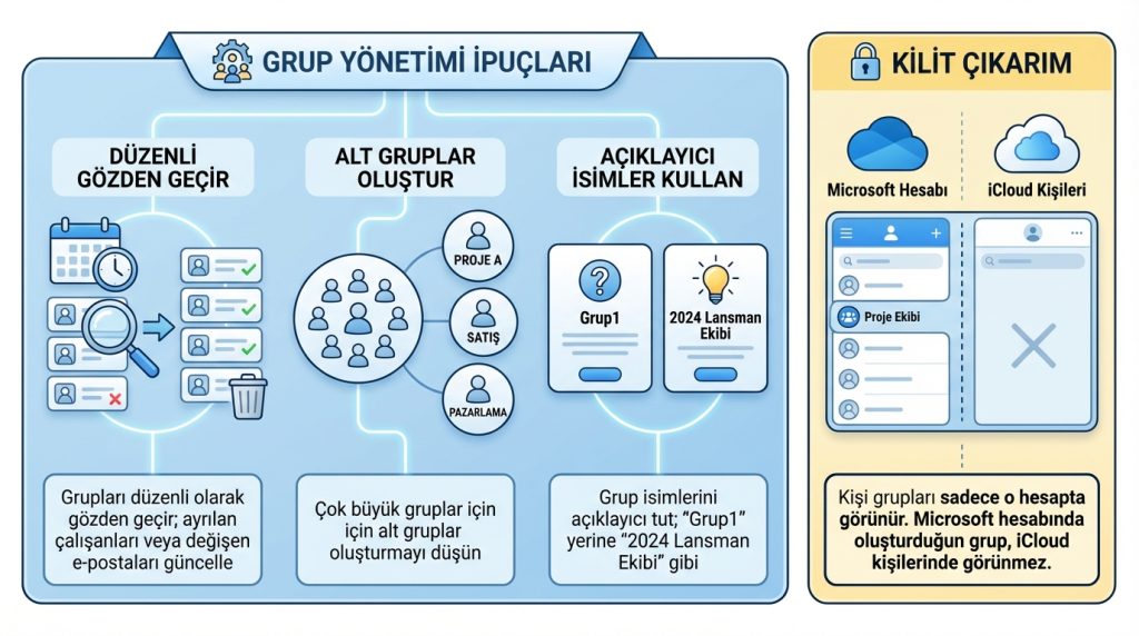 Outlook for Mac Kişiler Contacts Yönetimi Başlangıç Rehberi 3 Grup Yönetimi İpuçları