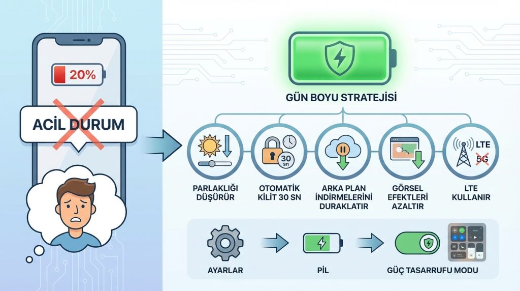 Güç Tasarrufu Modu: Acil Durumlar İçin Değil